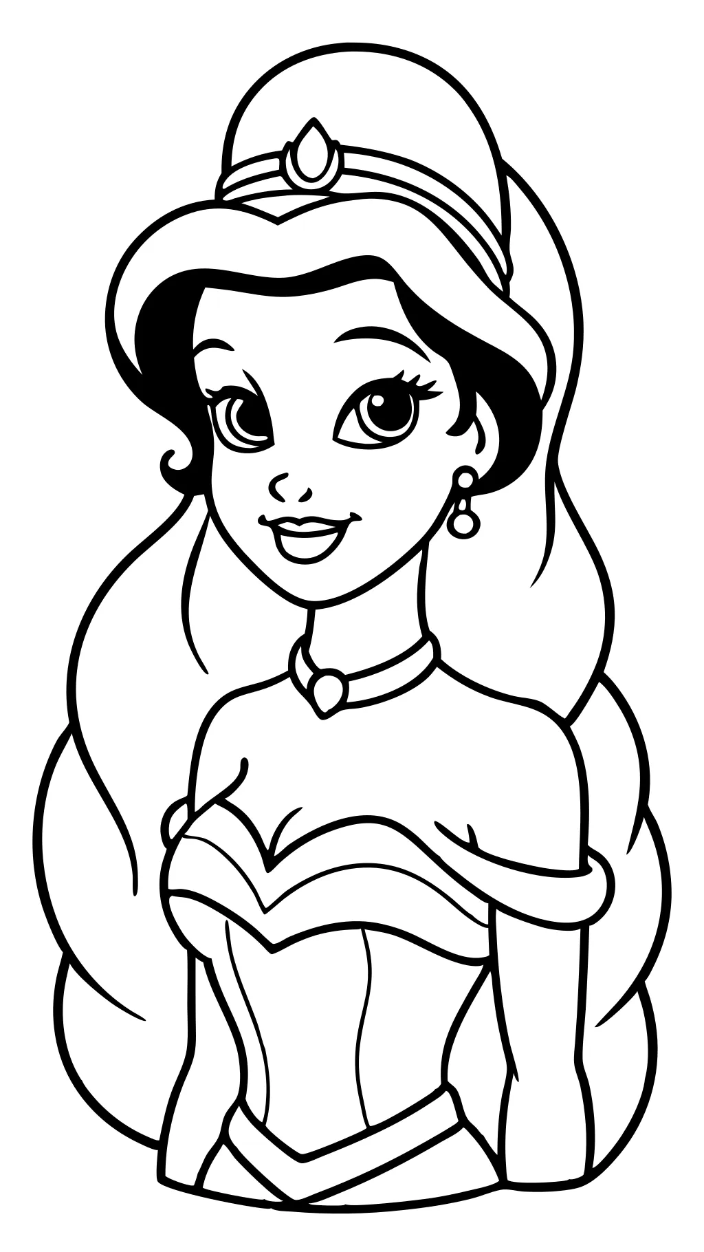 coloriages de princesse Disney imprimables